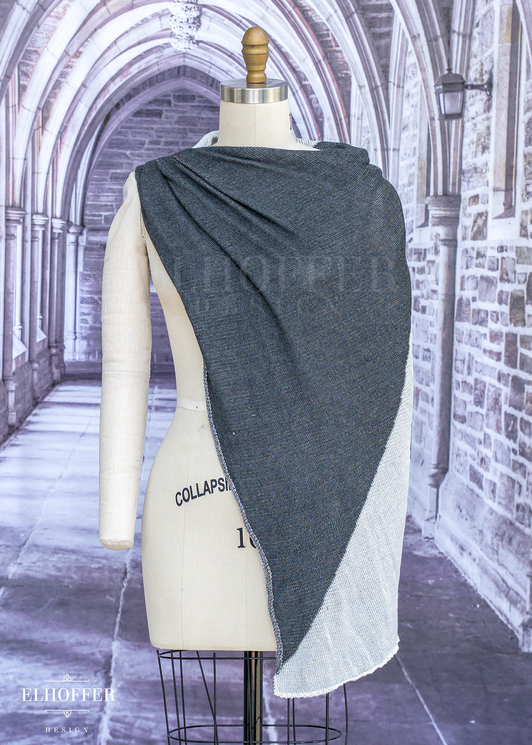 Handmade Forest Neighbor Draped Cape - Made from Potentially Damaged Knits