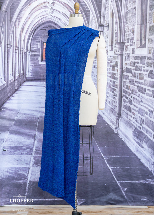 Handmade Cobal Knight Cape - Made from Potentially Damaged Knits