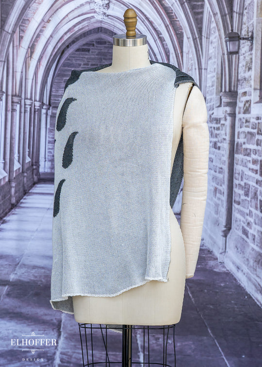 Handmade Forest Neighbor Draped Cape - Made from Potentially Damaged Knits