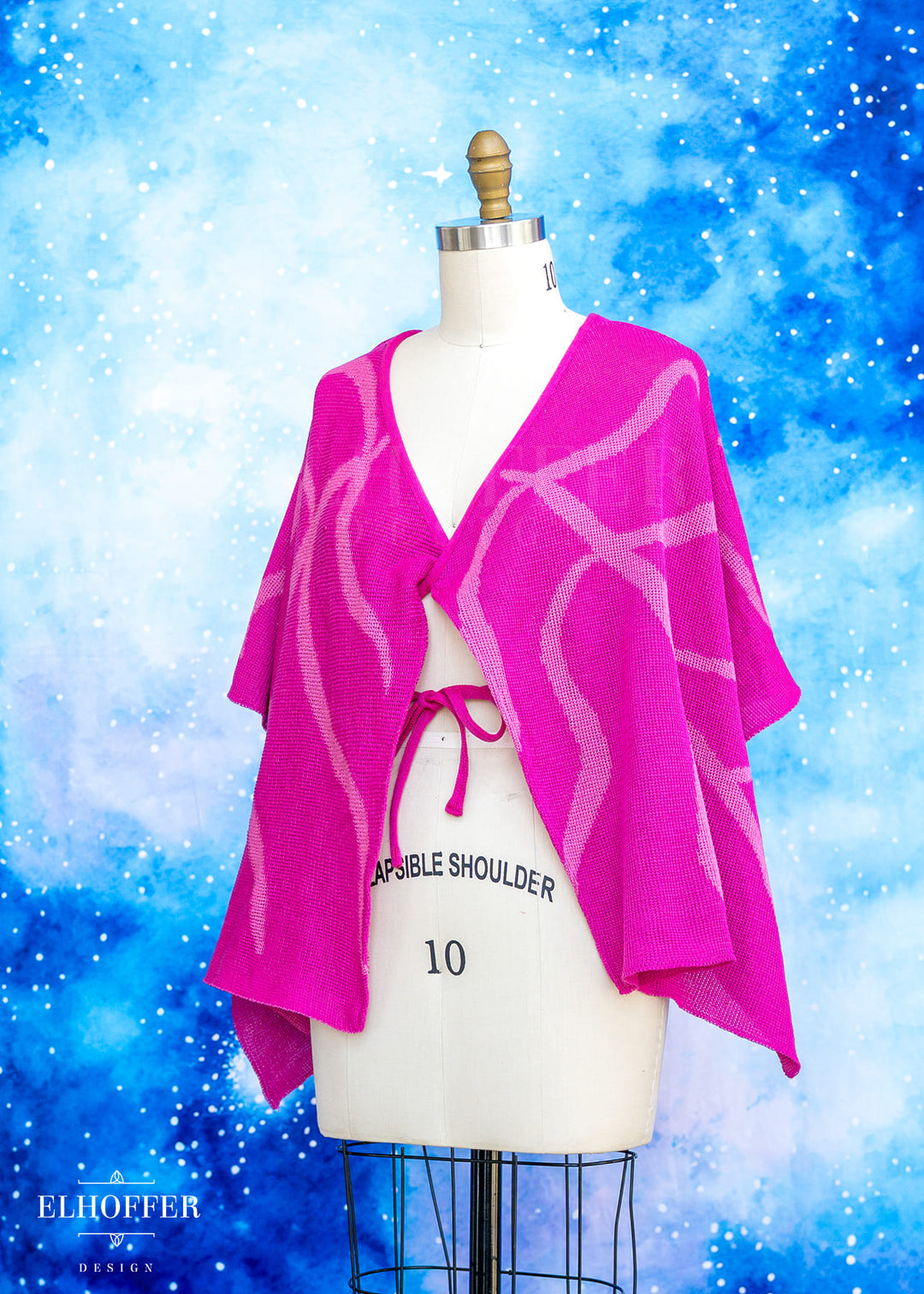 Handmade Leaf Wrap Skirt - Rose Pink