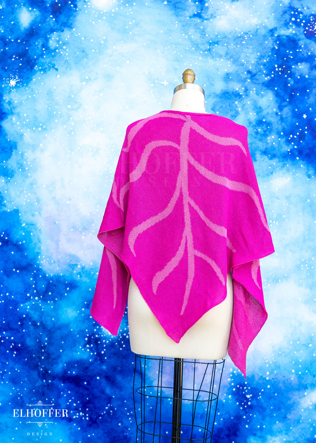 Handmade Leaf Wrap Skirt - Rose Pink