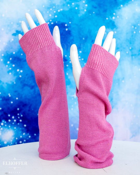 Long Pink Gloves