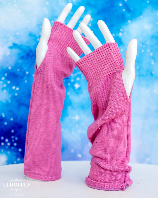 Long Pink Gloves