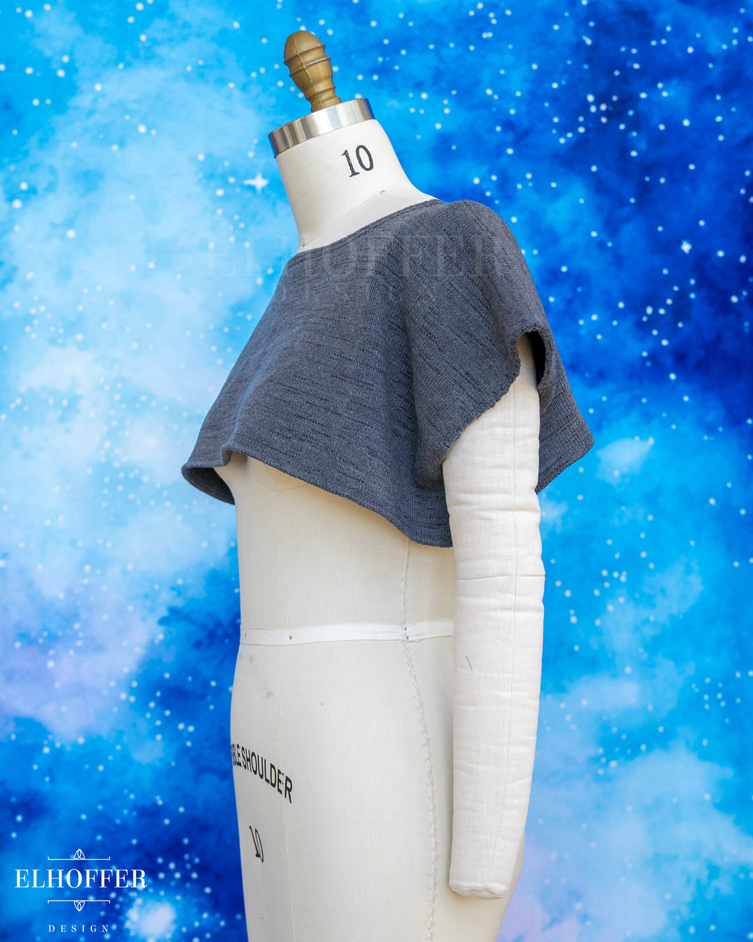 Handmade Boatneck Super Cropped Crop - Scavenger Grey Knit