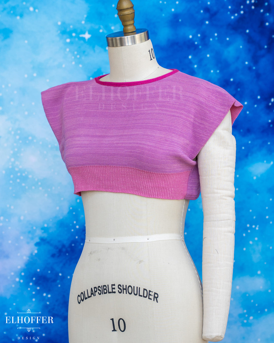 Handmade Boatneck Super Cropped Crop - Swankified Pink - Best on Smaller Sizes