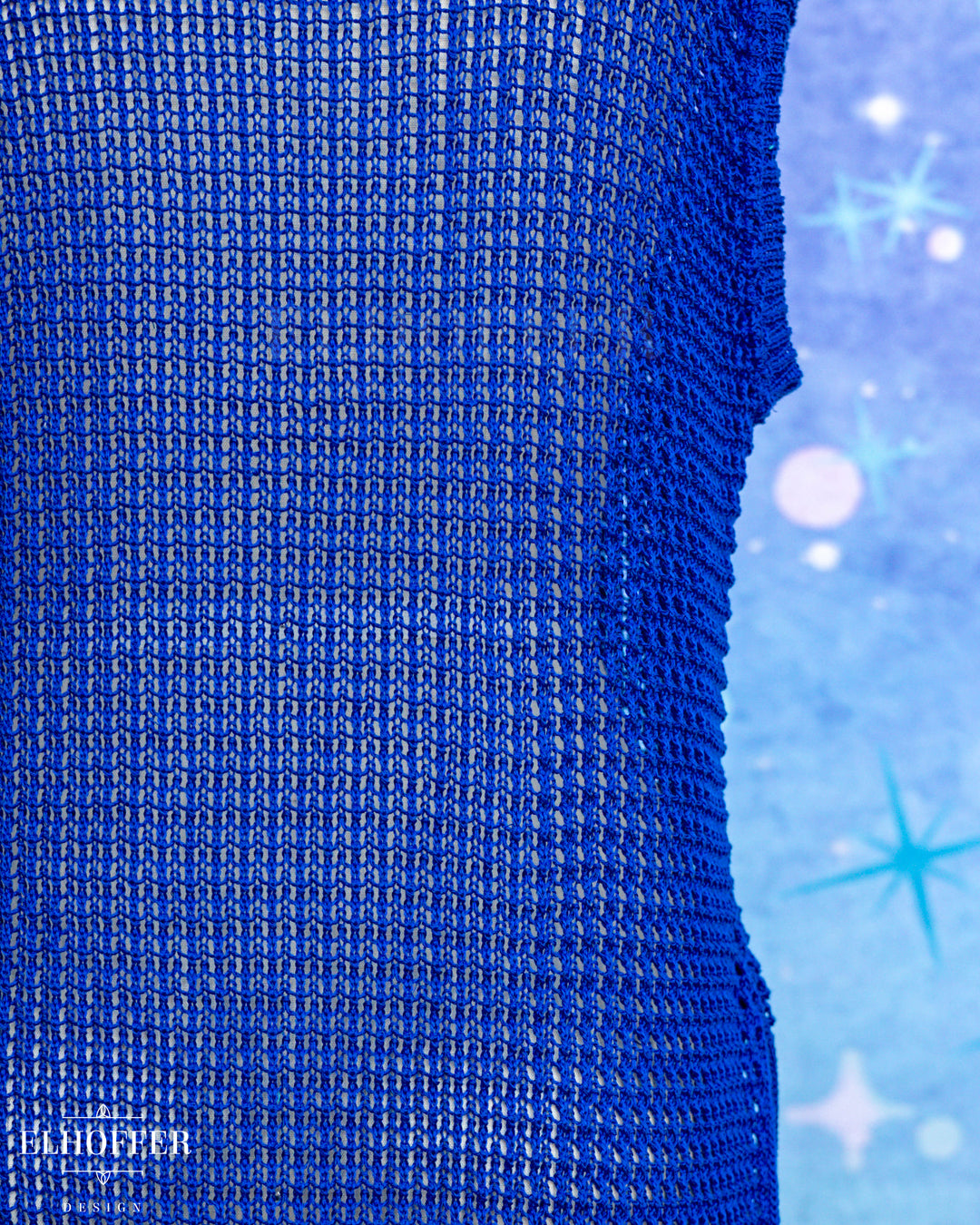 Essential Knight in Knitted Armor Tunic - Summerweight Cobalt