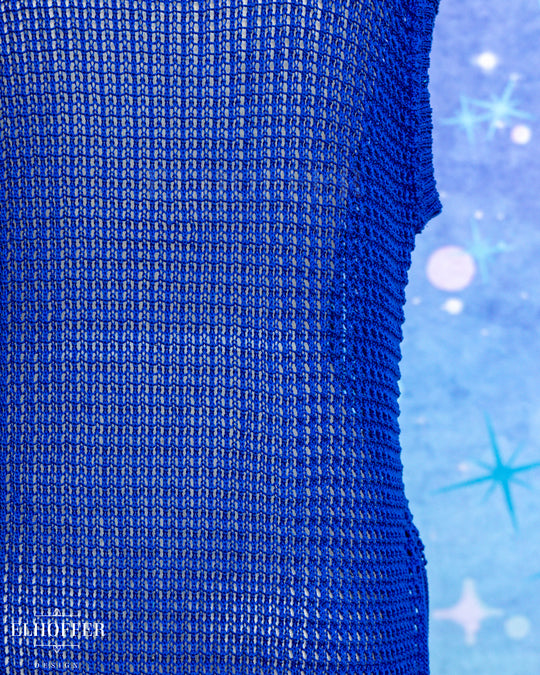Essential Knight in Knitted Armor Tunic - Summerweight Cobalt
