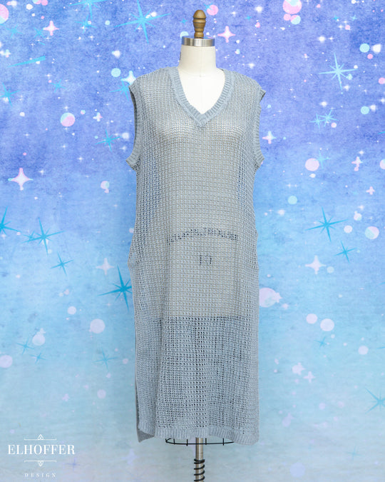 Essential Knight in Knitted Armor Tunic - Summerweight Chainmail Grey