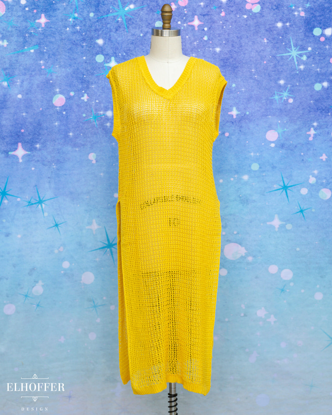 Essential Knight in Knitted Armor Tunic - Summerweight Sunshine Yellow