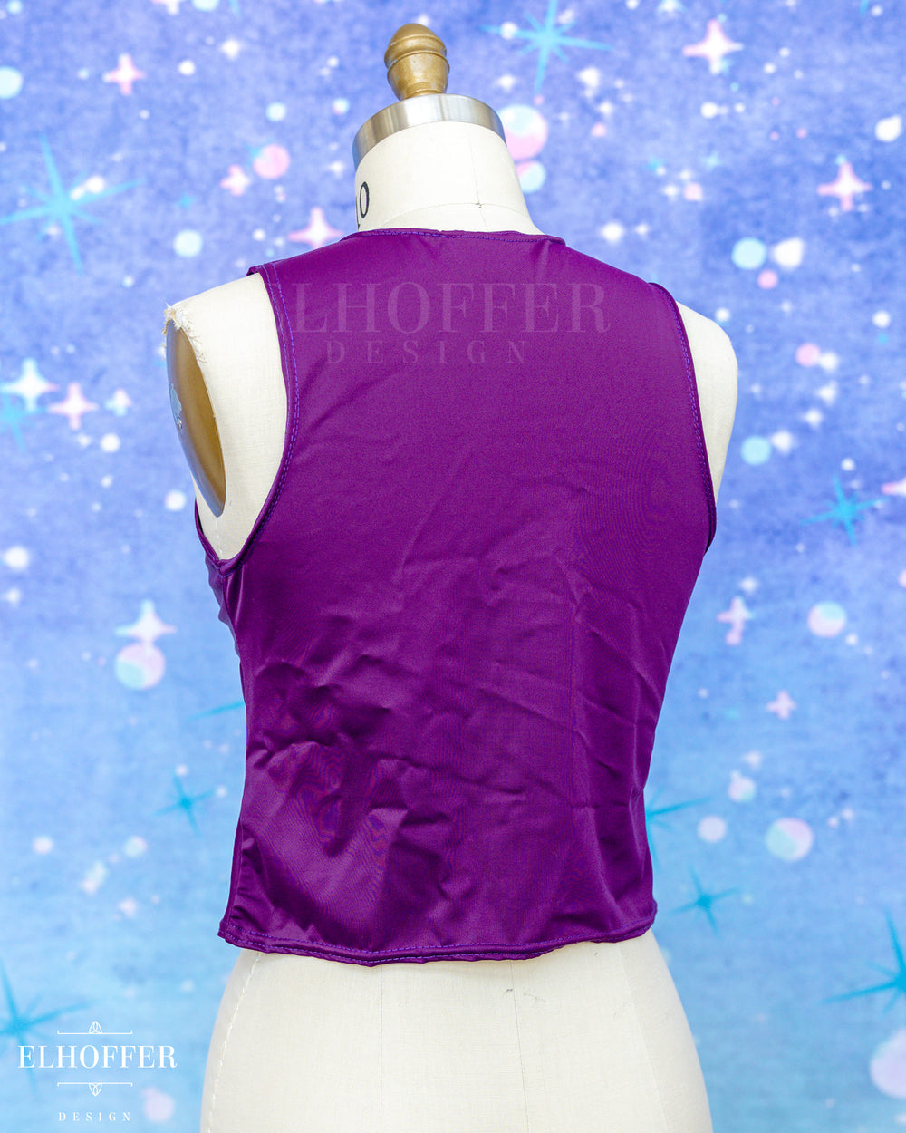 Essential Buffy Crop Top - Plum Spandex