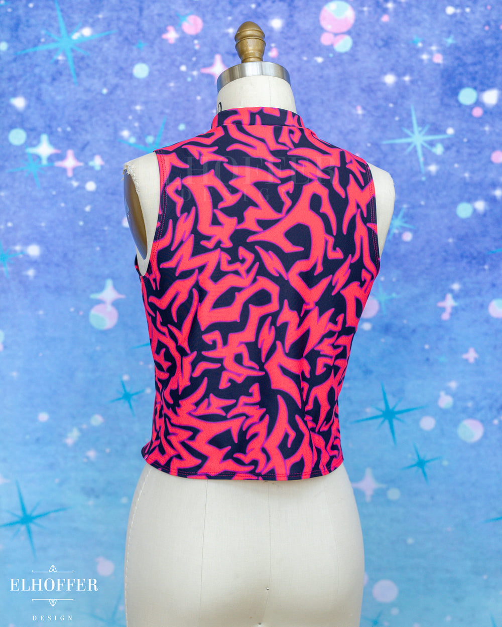 Essential Jes Crop Top - Red Demon Scars