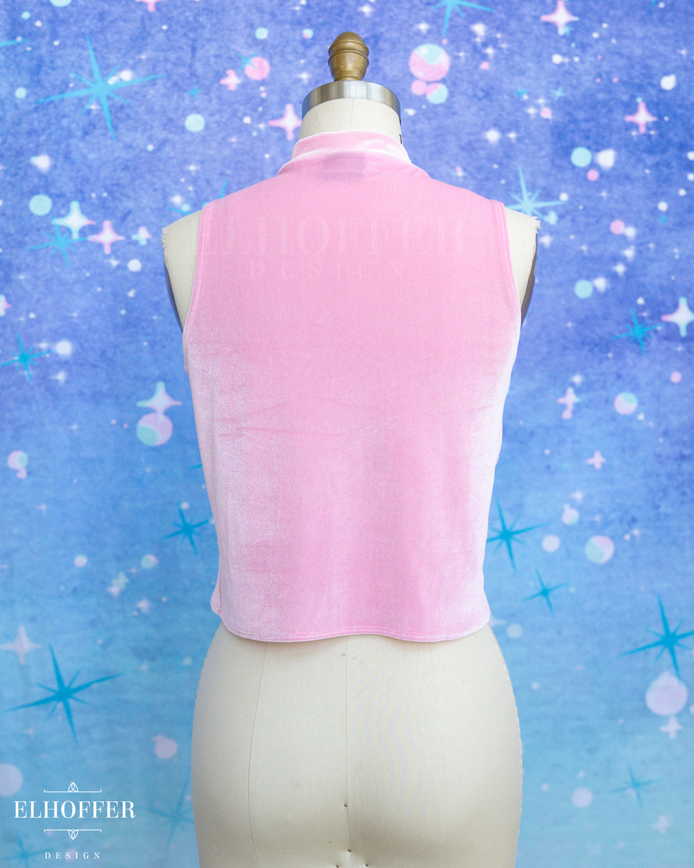 Essential Jes Crop Top - Light Pink Velvet