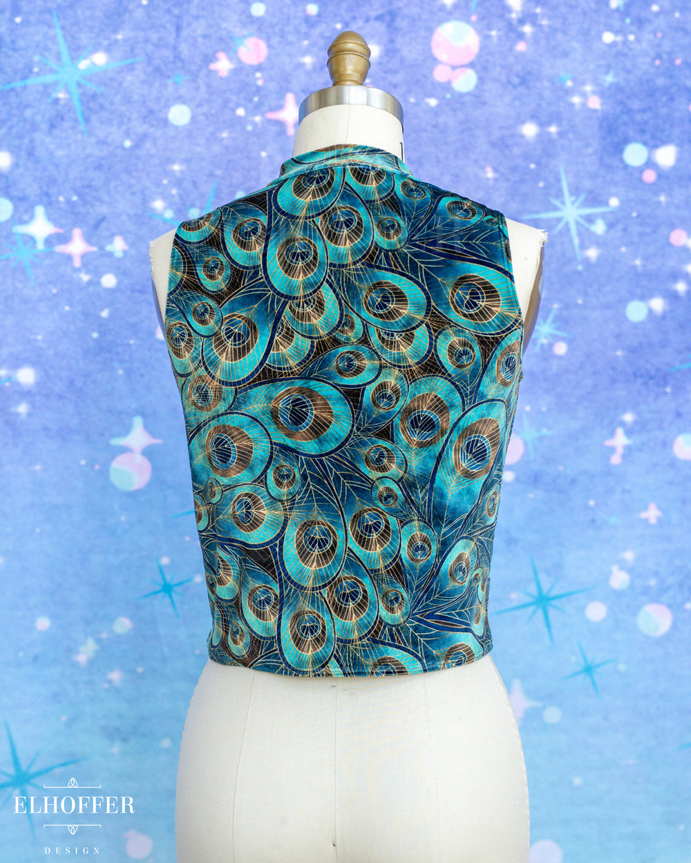 Essential Jes Crop Top - Velvet Peacock