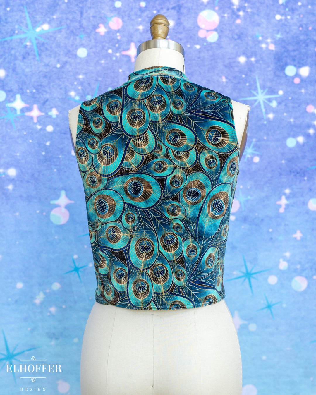 Essential Jes Crop Top - Velvet Peacock