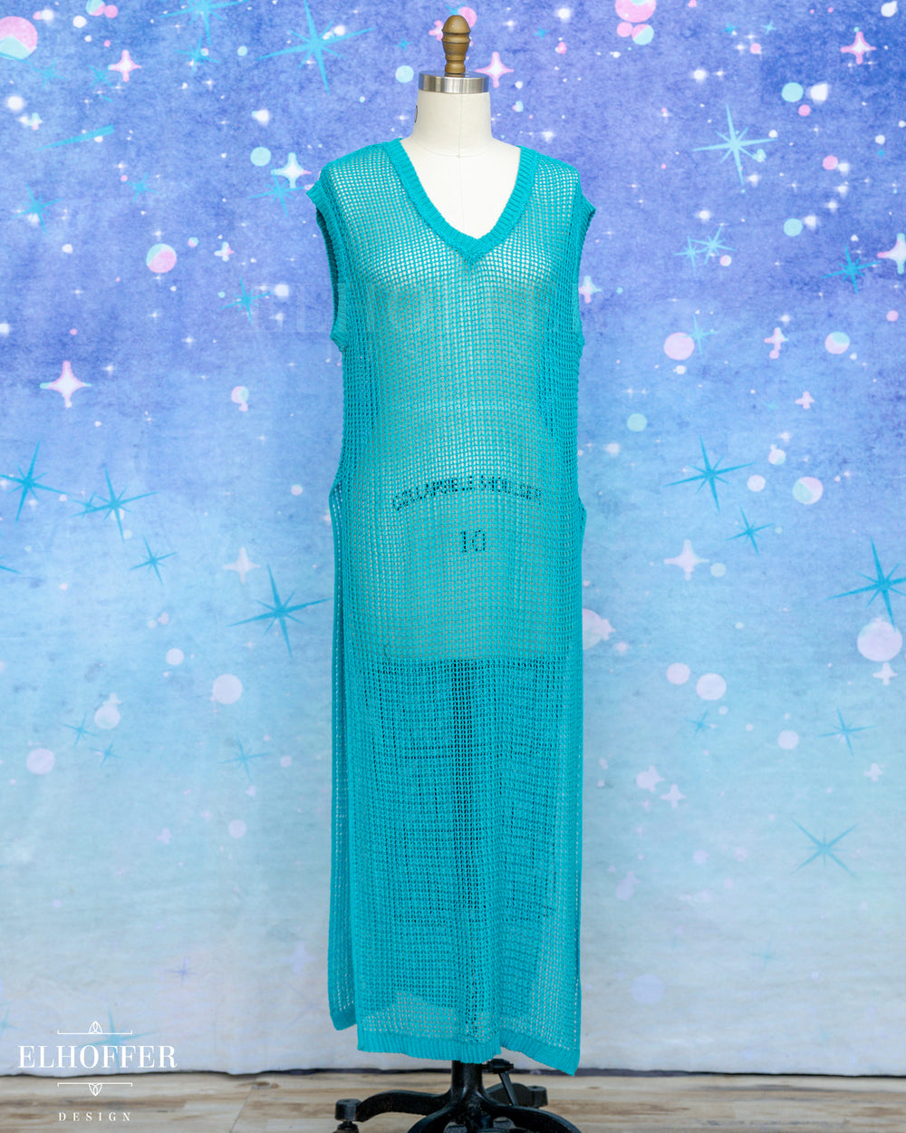 Essential Knight in Knitted Armor Tunic - Summerweight Jade Teal