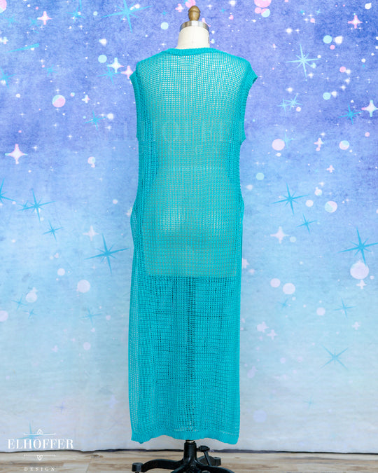 Essential Knight in Knitted Armor Tunic - Summerweight Jade Teal