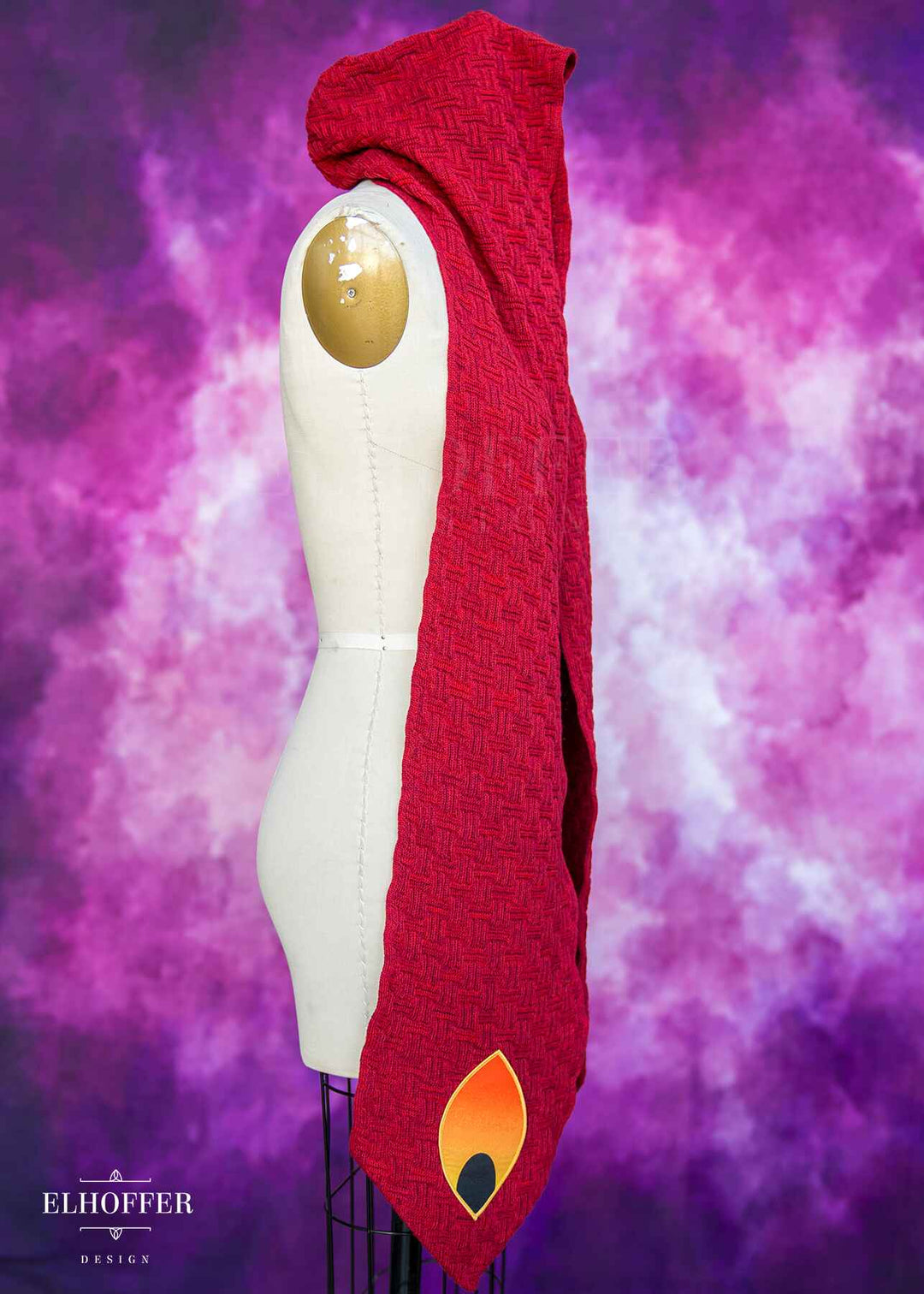 PREORDER - Galactic Queen Hooded Scarf - Crimson Negotiator