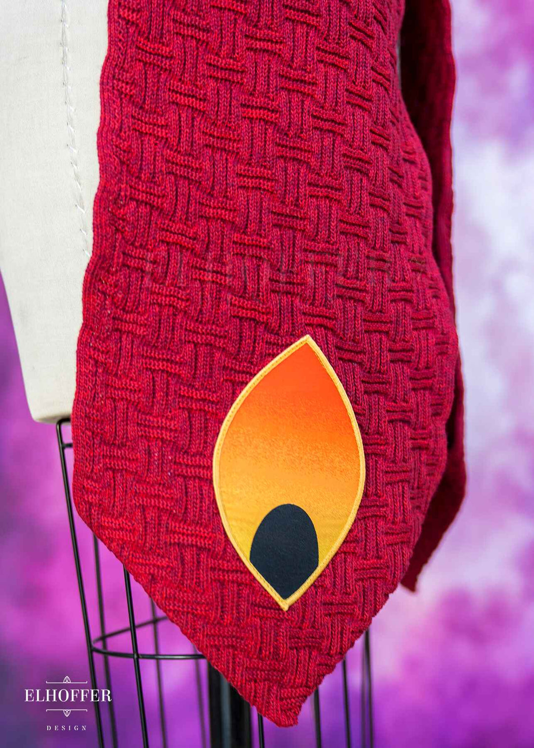 PREORDER - Galactic Queen Hooded Scarf - Crimson Negotiator