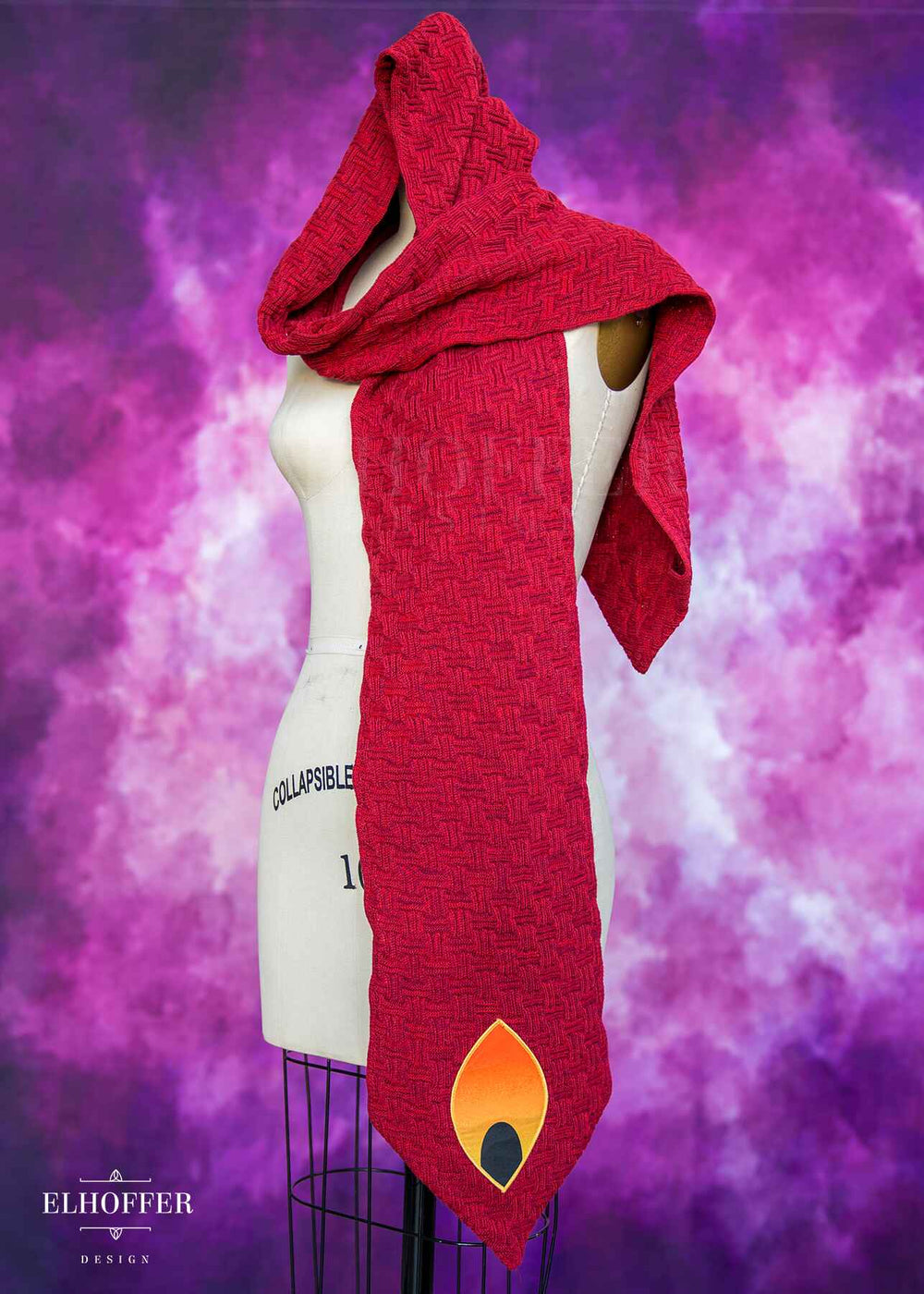 PREORDER - Galactic Queen Hooded Scarf - Crimson Negotiator