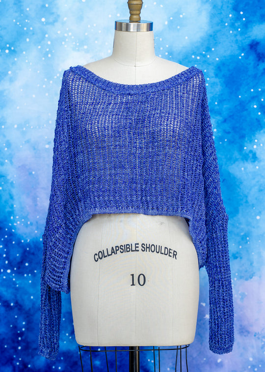 Essential Delirium Oversize Crop - Wild Blueberry