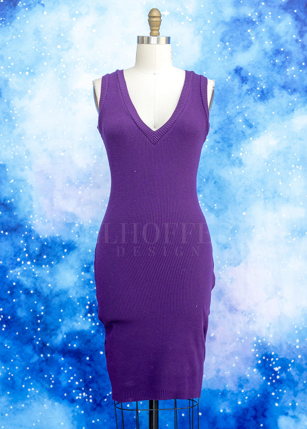 Essential Pisces Dress - Sinister Purple