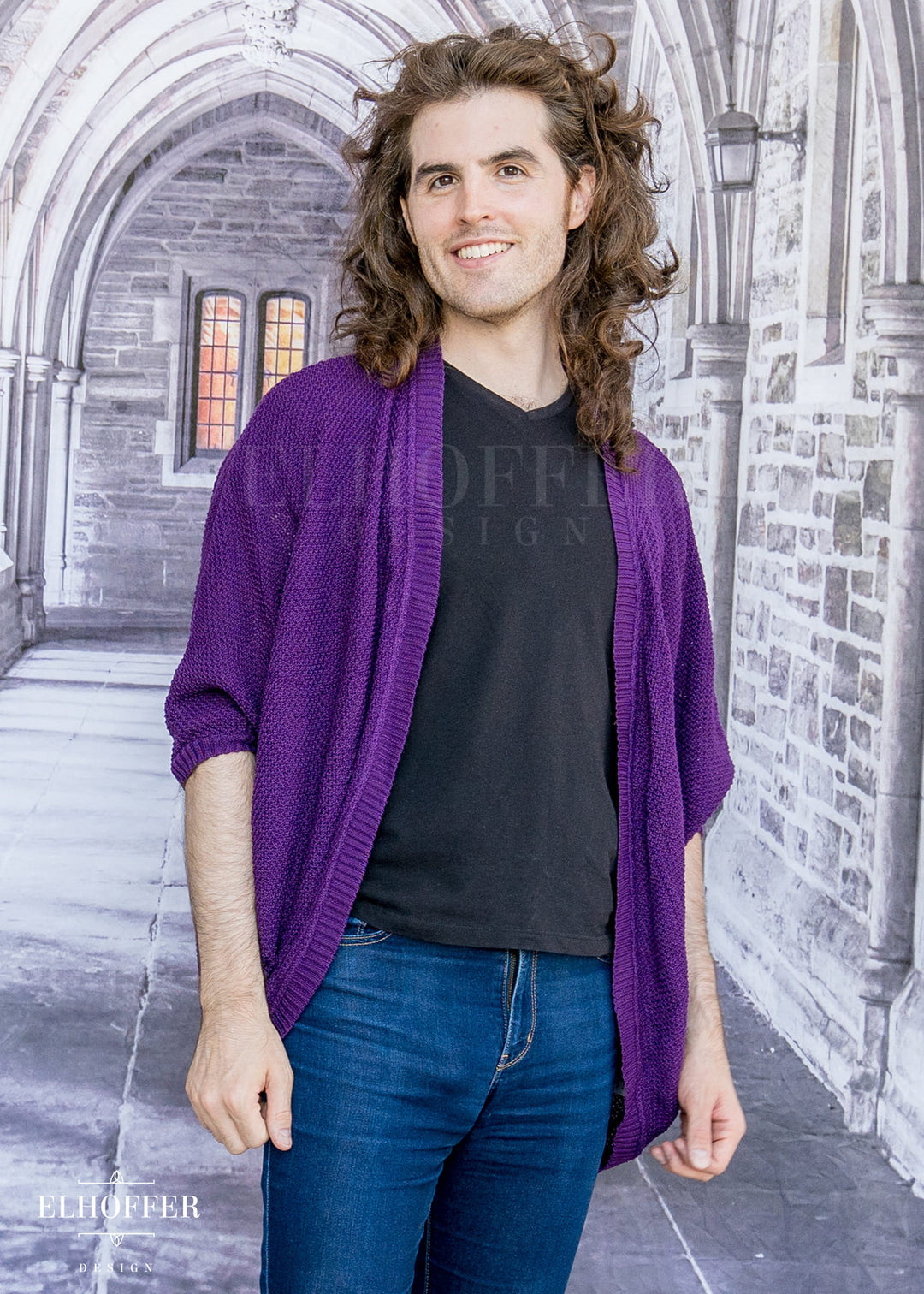 Essential Knit Dolman - Haunted Purple
