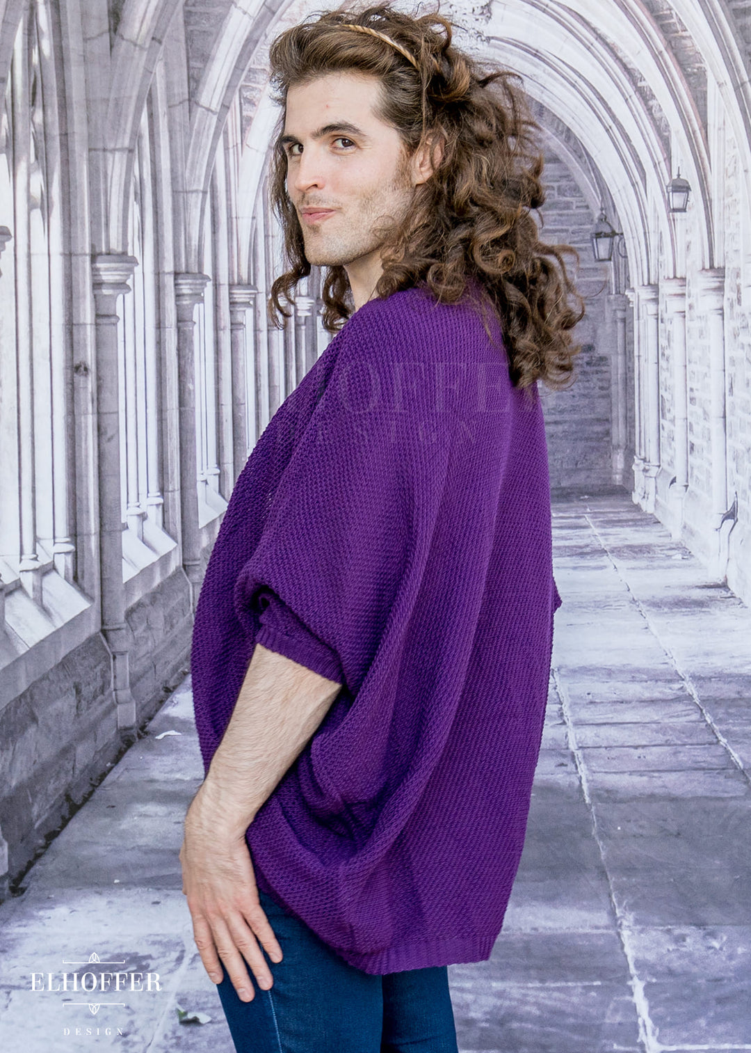 Essential Knit Dolman - Haunted Purple