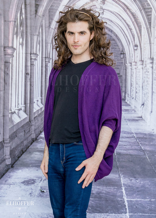 Essential Knit Dolman - Haunted Purple