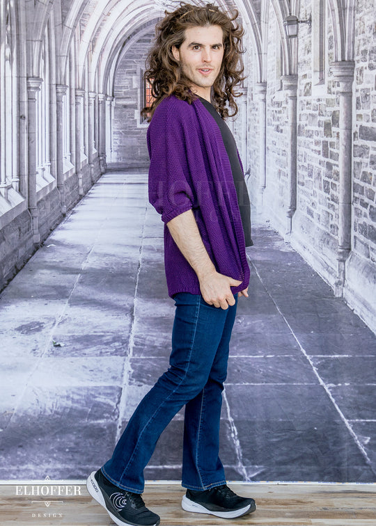 Essential Knit Dolman - Haunted Purple