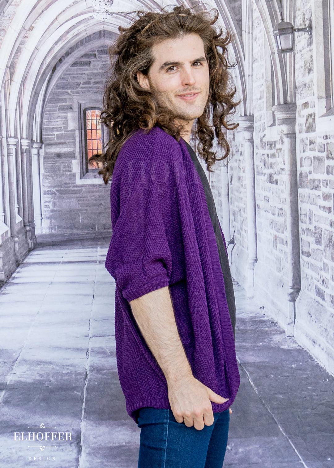 Essential Knit Dolman - Haunted Purple