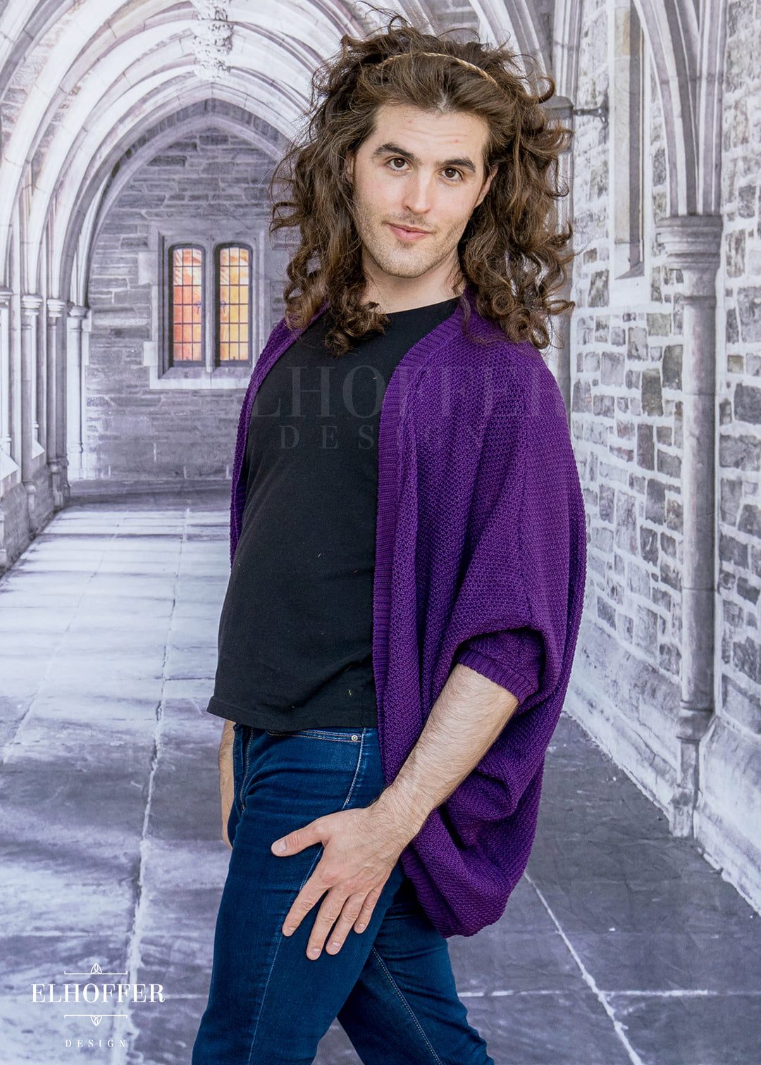 Essential Knit Dolman - Haunted Purple