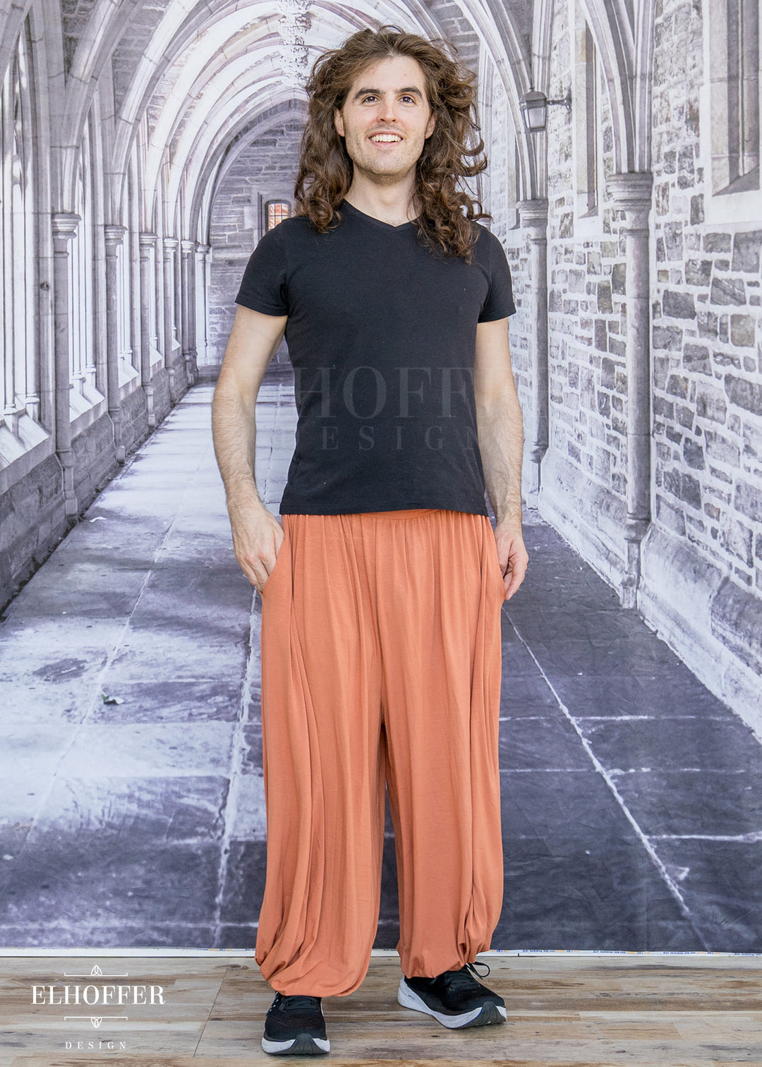 Essential Cozy Yasmin Pants - Dusty Rust