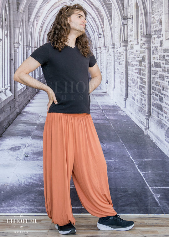 Essential Cozy Yasmin Pants - Dusty Rust