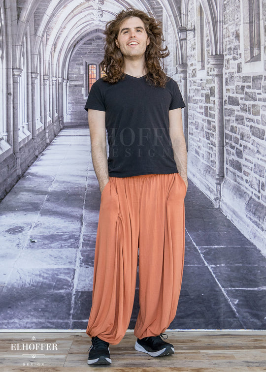 Essential Cozy Yasmin Pants - Dusty Rust