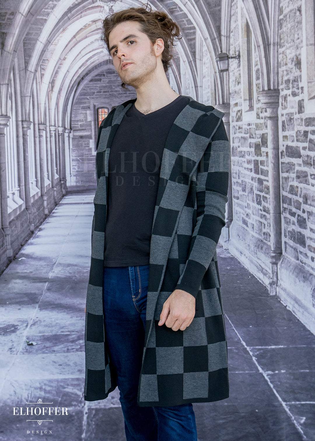 Sun Brother Unisex Duster Cardigan - Manga Grey