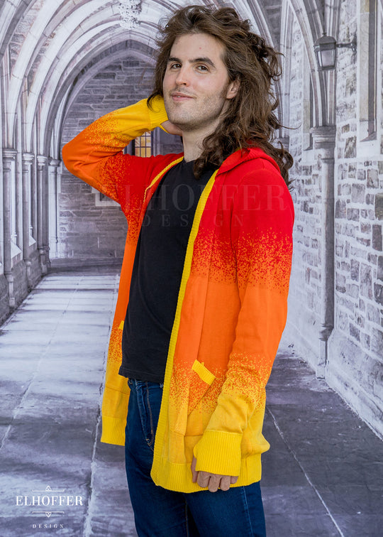 Galactic Sunset Ombre Longline Cardigan