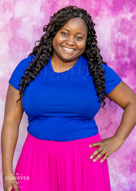 Essential Cozy Cancer Tee - Cobalt