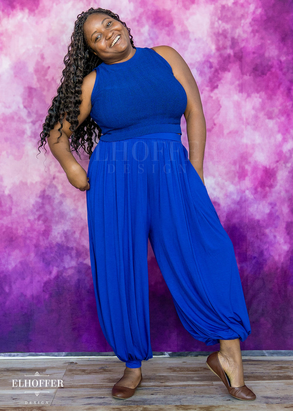 Essential Cozy Yasmin Pants - Cobalt