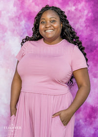 Essential Cozy Cancer Tee - Dusty Rose