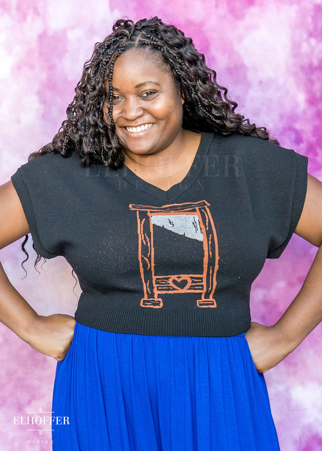 French Haircut Cropped Boxy Vest