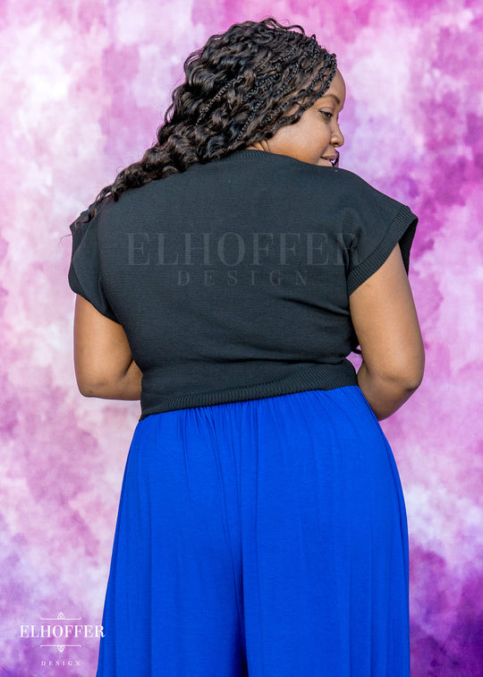 French Haircut Cropped Boxy Vest