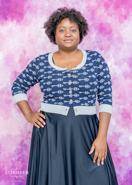 PREORDER - Death's Keys Cropped Cardi