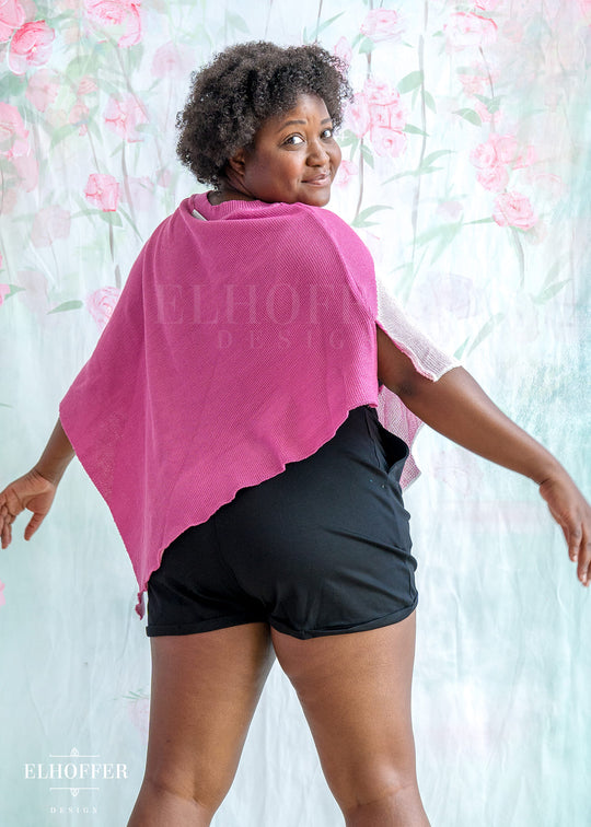 Forest Neighbor Poncho - Kawaii Pink