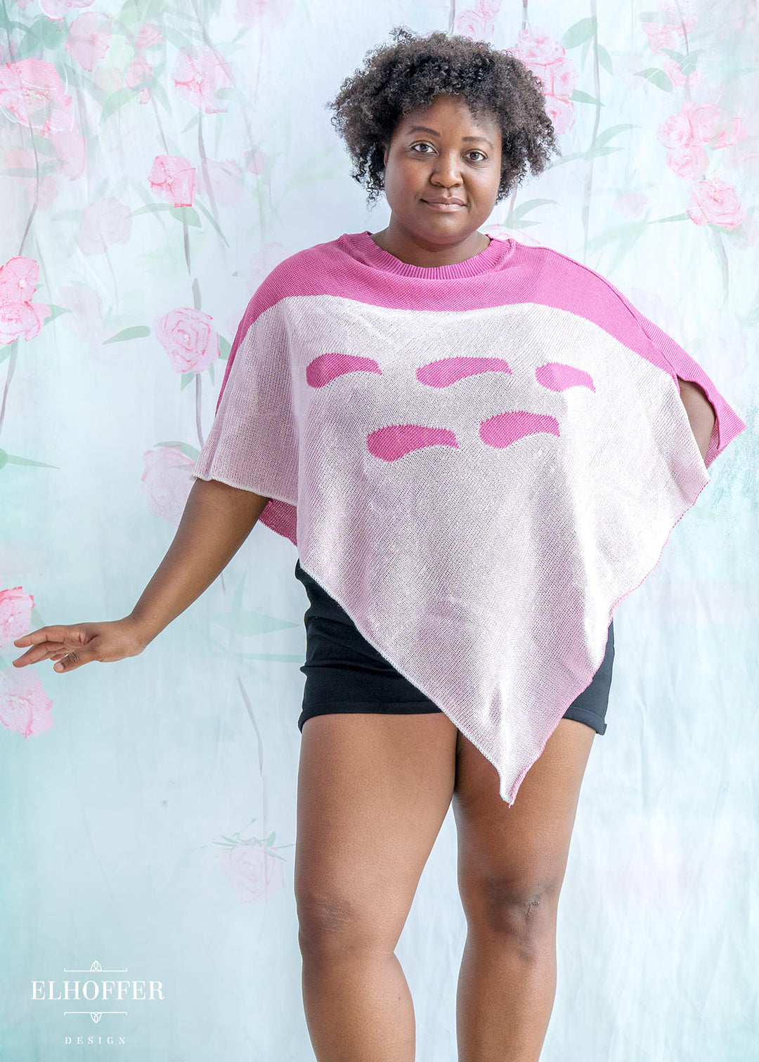 Forest Neighbor Poncho - Kawaii Pink