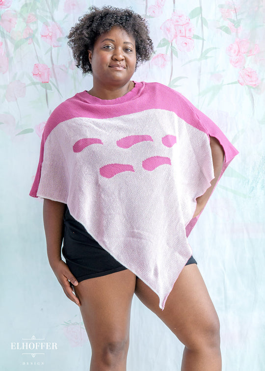 Forest Neighbor Poncho - Kawaii Pink