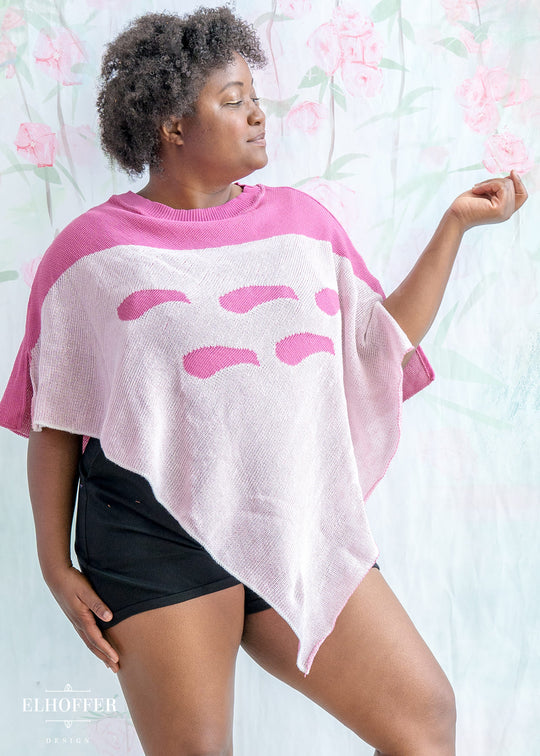 Forest Neighbor Poncho - Kawaii Pink