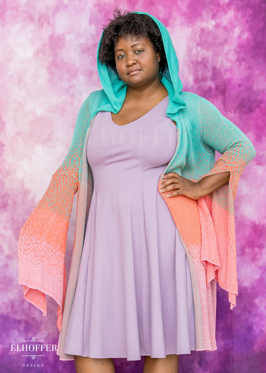 Essential Sunset Longline Cardigan - Sherbert Ombre