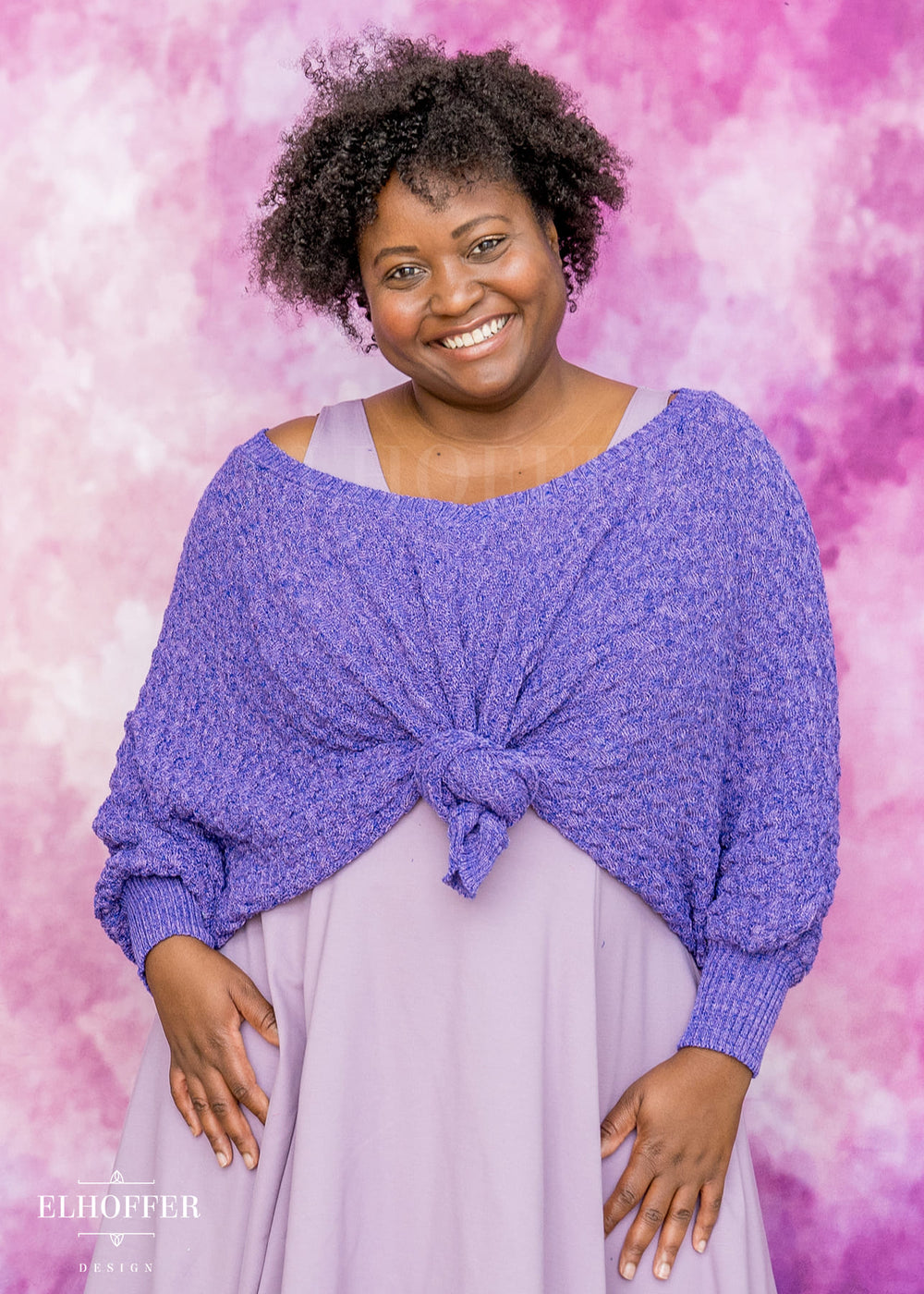 Essential Whitney Oversize Sweater - Shades of Amethyst