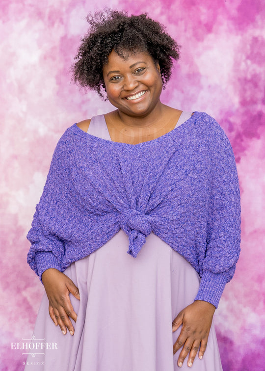 Essential Whitney Oversize Sweater - Shades of Amethyst