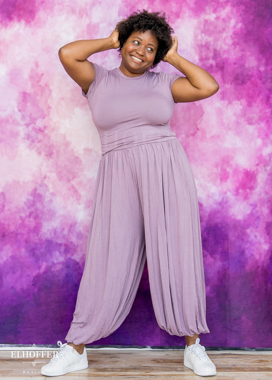 Essential Cozy Yasmin Pants - Dusty Mauve